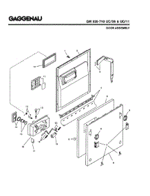 02 - Door Assembly parts for Gaggenau GM926-710 UC/06 (FD 7710-7912) from AppliancePartsPros.com