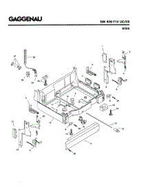 05 - Base parts for Gaggenau GM926-710 UC/06 (FD 7710-7912) from AppliancePartsPros.com