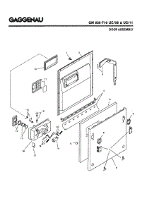 02 - Door Assembly parts for Gaggenau GM926-710 UC/11 (FD 7912-8003) from AppliancePartsPros.com