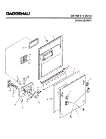02 - Door Assembly parts for Gaggenau GM926-710 UC/12 (FD 8003-) from AppliancePartsPros.com
