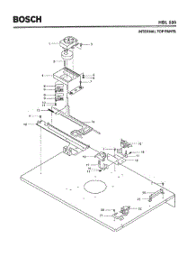 03 - Internal Top Panel parts for Bosch Wall Oven HBL535 from AppliancePartsPros.com