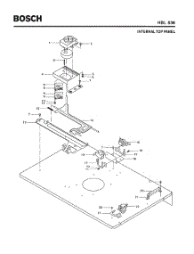 03 - Internal Top Panel parts for Bosch Wall Oven HBL536 from AppliancePartsPros.com