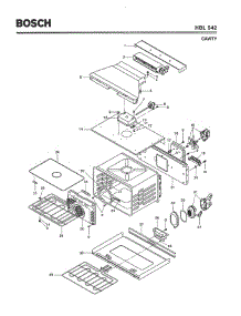 02 - Cavity parts for Bosch Wall Oven HBL542 from AppliancePartsPros.com