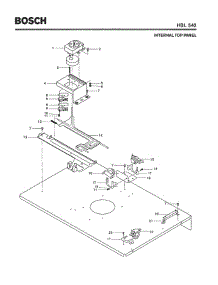 03 - Internal Top Panel parts for Bosch Wall Oven HBL542 from AppliancePartsPros.com