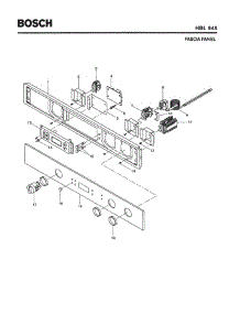 04 - Fascia Panel parts for Bosch Wall Oven HBL545 from AppliancePartsPros.com