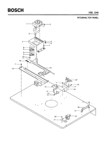 03 - Internal Top Panel parts for Bosch Wall Oven HBL546 from AppliancePartsPros.com