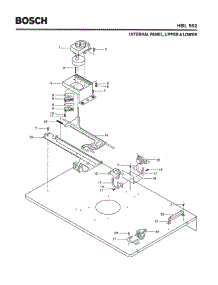 04 - Internal Panel, Upper & Lower parts for Bosch Wall Oven HBL552 from AppliancePartsPros.com