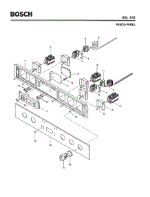 05 - Fascia Panel parts for Bosch Wall Oven HBL552 from AppliancePartsPros.com