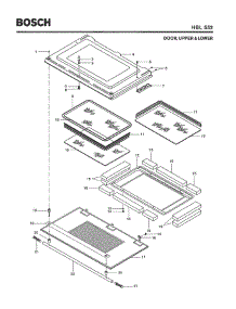 06 - Door, Upper & Lower parts for Bosch Wall Oven HBL552 from AppliancePartsPros.com