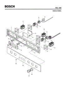 05 - Fascia Panel parts for Bosch Wall Oven HBL556 from AppliancePartsPros.com