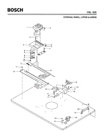04 - Internal Panel, Upper & Lower parts for Bosch Wall Oven HBL565 from AppliancePartsPros.com