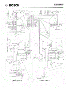 09 - Tech Wiring Diagram Auc Page 2 parts for Bosch Wall Oven HBL565 from AppliancePartsPros.com