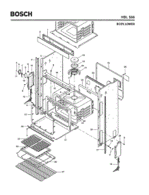 02 - Body, Lower parts for Bosch Wall Oven HBL566 from AppliancePartsPros.com