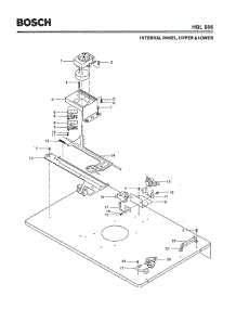 04 - Internal Panel, Upper & Lower parts for Bosch Wall Oven HBL566 from AppliancePartsPros.com
