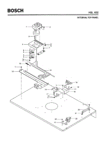 03 - Internal Top Panel parts for Bosch Wall Oven HBL632 from AppliancePartsPros.com
