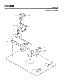 03 - Internal Top Panel parts for Bosch Wall Oven HBL636 from AppliancePartsPros.com
