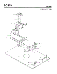 03 - Internal Top Panel parts for Bosch Wall Oven HBL642 from AppliancePartsPros.com