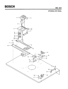 03 - Internal Top Panel parts for Bosch Wall Oven HBL645 from AppliancePartsPros.com