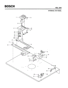 03 - Internal Top Panel parts for Bosch Wall Oven HBL646 from AppliancePartsPros.com