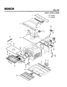 03 - Cavity, Upper & Lower parts for Bosch Wall Oven HBL652 from AppliancePartsPros.com