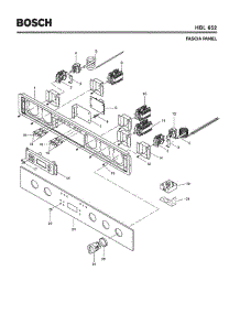 05 - Fascia Panel parts for Bosch Wall Oven HBL652 from AppliancePartsPros.com