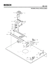 04 - Internal Panel, Upper & Lower parts for Bosch Wall Oven HBL655 from AppliancePartsPros.com