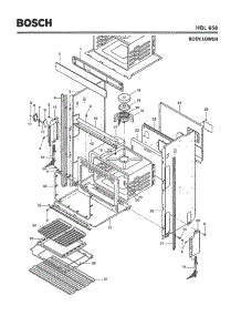 02 - Body, Lower parts for Bosch Wall Oven HBL656 from AppliancePartsPros.com