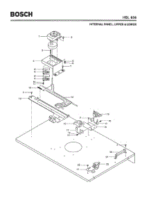 04 - Internal Panel, Upper & Lower parts for Bosch Wall Oven HBL656 from AppliancePartsPros.com