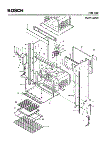 02 - Body, Lower parts for Bosch Wall Oven HBL662 from AppliancePartsPros.com