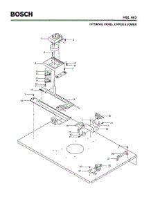 04 - Internal Panel, Upper & Lower parts for Bosch Wall Oven HBL662 from AppliancePartsPros.com