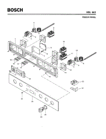 05 - Fascia Panel parts for Bosch Wall Oven HBL662 from AppliancePartsPros.com