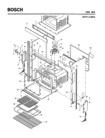 02 - Body, Lower parts for Bosch Wall Oven HBL666 from AppliancePartsPros.com
