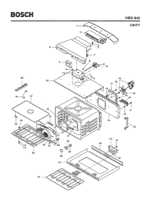 02 - Cavity parts for Bosch Wall Oven HBN642 from AppliancePartsPros.com