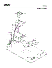 03 - Internal Top Panel parts for Bosch Wall Oven HBN642 from AppliancePartsPros.com
