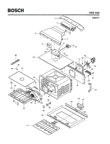 02 - Cavity parts for Bosch Wall Oven HBN646 from AppliancePartsPros.com