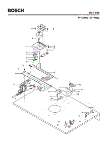 03 - Internal Top Panel parts for Bosch Wall Oven HBN646 from AppliancePartsPros.com