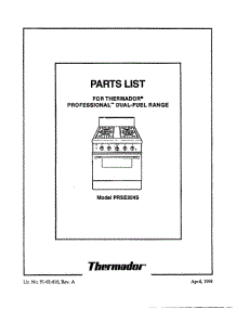 07 - Cover parts for Thermador Range PRDS304 from AppliancePartsPros.com
