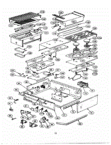 12 - Burner Box parts for Thermador Range PRDS364GL from AppliancePartsPros.com