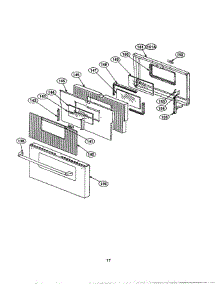 16 - Door parts for Thermador Range PRDS364GD from AppliancePartsPros.com