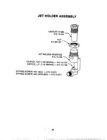23 - Jet Holder Assembly parts for Thermador Range PRDS364GL from AppliancePartsPros.com