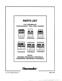 07 - Cover parts for Thermador Range PRDS484GG from AppliancePartsPros.com