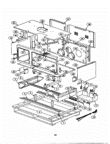 28 - Frame parts for Thermador Range PRDS484GG from AppliancePartsPros.com