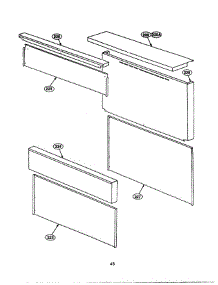 42 - Shelf & Sides parts for Thermador Range PRDS484GG from AppliancePartsPros.com