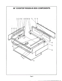 02 - 36`` Cooktop Rough-In Box parts for Thermador PSC364GLZS from AppliancePartsPros.com