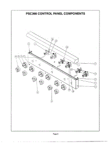 08 - Psc366 Control Panel parts for Thermador PSC364GDZS from AppliancePartsPros.com
