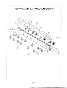 14 - Psc486gl Control Panel parts for Thermador PSC486GLZS from AppliancePartsPros.com