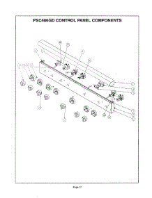 16 - Psc486gd Control Panel parts for Thermador PSC364GDZS from AppliancePartsPros.com