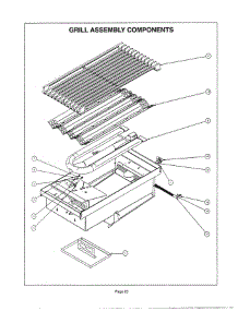 22 - Grill Assembly parts for Thermador PSC364GDZS from AppliancePartsPros.com