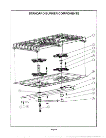 28 - Standard Burner parts for Thermador PSC364GLZS from AppliancePartsPros.com
