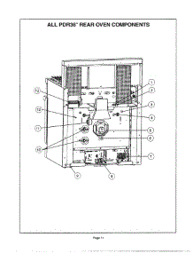 10 - Rear Oven parts for Thermador PDR364GLZS from AppliancePartsPros.com